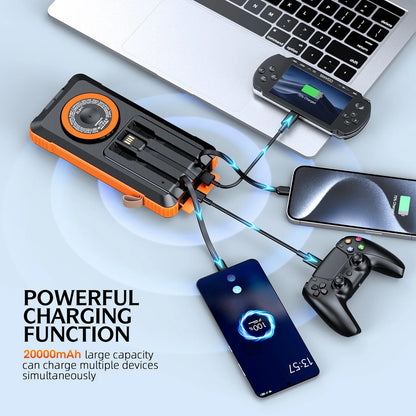 ☀️ MORPELA Premium Solar Power Bank 🔋 20,000mAh | 22.5W Fast Charging +🧲 Magnetic Wireless