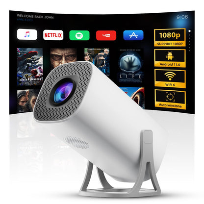 MORPELA S40 Ultra HD 4K Smart Projector | Android TV | WiFi 6 | Bluetooth | 180° Rotatable | 130" Display